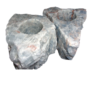 เชิงเทียนหินธรรมชาติสีฟ้า - Product Image 6