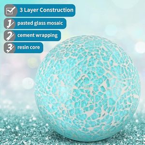 Esfera de cristal de mosaico hecha a mano, diseño creativo, bola decorativa de cristal para el hogar, adornos de bolas artesanales, decoración del hogar para regalo - Product Image 6