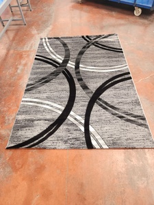 Tapis Adiva turc en polypropylène, tissé jacquard, à poils longs, fabriqué à la machine, à poils plats, épaisseur moyenne, avec support en jute, rembourré, réversible - Product Image 5