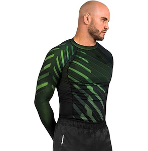Rashguard de Jiu-Jitsu à manches longues Metaru - Polyester/Spandex, séchage rapide, respirant, antibactérien, protection UV - Product Image 1