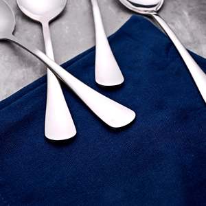 Juego de 4 Cucharas de Acero Inoxidable con Acabado Espejo Elegante y Brillante para Fiestas, Postres, Ensaladas, Degustación de Miel, Uso Seguro - Product Image 4