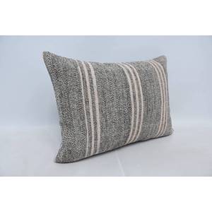 Gray Kilim Patchwork Wool <b>Pillow</b> Luxury Vintage Square 20x28 Inch Decorative Cushion Portable Home Woven Fabric for Christmas - Product Image 3