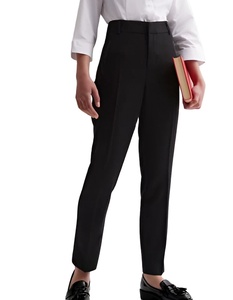 กางเกงนักเรียนผ้าฝ้ายโพลีสําหรับเด็กผู้หญิง กางเกงนักเรียนที่สะดวกสบายและมีสไตล์ทุกขนาด - Product Image 2