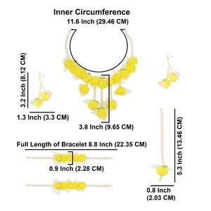 Indian Manufacturer Jewelry Designer Indian Flower Handmade Jewellery Wholesale <b>Bridal</b> Wedding Indian Jewelry Set For Women - Product Image 4