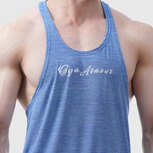 เสื้อกล้ามฟรีซ์ฟิตสีฟ้าอิเล็กทริกสำหรับผู้ชาย - Product Image 5