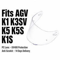 Visière de remplacement pour casque de moto Racing Sport, teinte iridium, protection UV400, anti-rayures, pour AGV K1 K3SV K5 K5S K1S