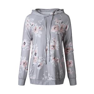 Sudaderas con capucha para mujeres, chicas adolescentes, informal, holgadas, de Color sólido, de manga larga, sudadera con capucha, Tops, sudaderas informales de manga larga - Product Image 1
