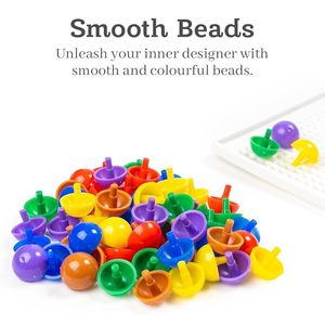 Xúc giác khảm Pegboard đồ chơi cảm giác học tập đồ chơi cho trẻ mới biết đi & trẻ em Montessori Trò chơi giáo dục đầy màu sắc <span class=keywords><strong>PEG</strong></span> Hội Đồng Quản trị câu đố - Product Image 4