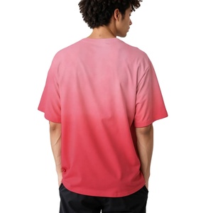 Camiseta de manga corta oversize de hip hop de alta calidad con hombros caídos, efecto desgastado por el sol, personalizada, de gran gramaje, ¡gran oferta! - Product Image 2