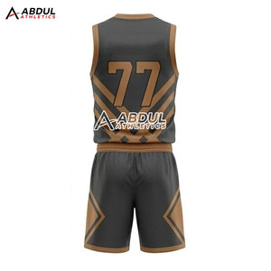 Kit de basketball athlétique en tissu doux et léger, coupe confortable, idéal pour la course à pied, les séances de gym, l'entraînement sportif et les matchs. - Product Image 3