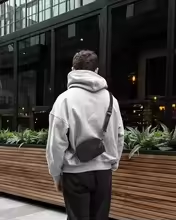 Custom logo Fleece Heavy Black Hoddies Oversized Unisex Blank High Quality <b>Thick</b> 100% Cotton Cropped <b>Hoodie</b> <b>Men</b> - Product Image 6