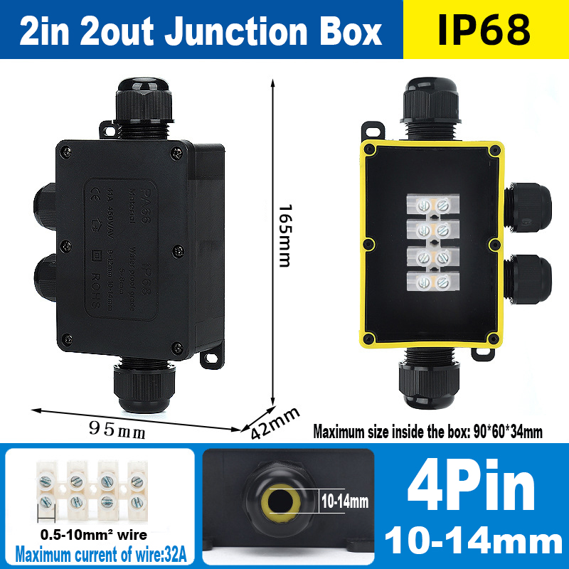2in 2out large 4pin(10-14mm)