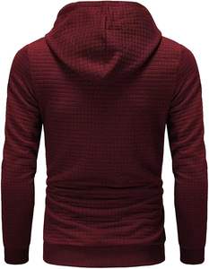 Promotion exceptionnelle : Sweat à capuche en jacquard tissé teint en pièce, 100 % polyester, séchage rapide, doublé, personnalisable avec logo, pour homme – Idéal pour l'hiver - Product Image 2