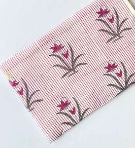 Handmade100 % algodón transpirable bloque de mano tela impresa hecha a mano Jaipur Heritage tradicional tela de algodón ecológica - Product Image 4