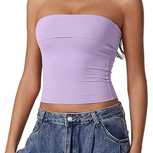 Débardeur en coton et polyester pour femmes Débardeur en coton pour vêtements de sport Tarif de gros OEM sur mesure 2025 fabriqué par Dressports - Product Image 2