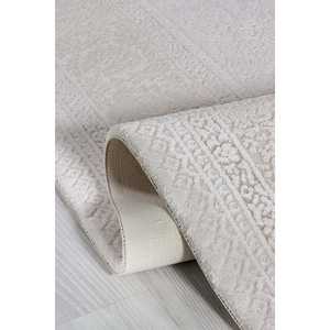 Alfombra Netline Home 100% Acrílica SE005 Color Crema, Moderna, Serenat, Antideslizante, Fácil de Limpiar, Duradera, 80x150cm, para Dormitorio o Estudio - Product Image 1