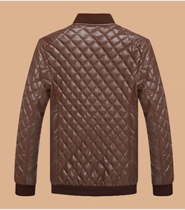 Chaqueta de cuero para hombre de Otoño Invierno 2025, chaqueta informal de moda con cuello levantado para motocicleta, abrigos de cuero PU ajustados de alta calidad para hombre - Product Image 5