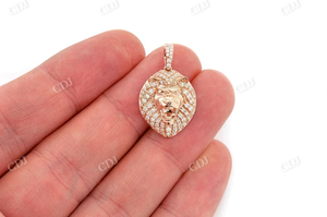 Vente chaude Personnalité Créative Hip Hop Hommes Tête De Lion Pendentif Diamant Naturel GIA Certifié En Gros Bijoux Personnalisés - Product Image 5