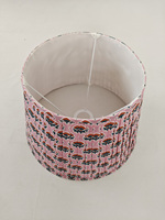 Abat-jour en coton rose clair fait main, style ferme européenne, moderne, industriel, traditionnel, écologique, imprimé, pour table, mur ou sol