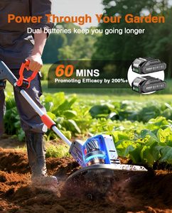 Cultivador Eléctrico Inalámbrico de 21V, Mini Cultivador de Jardín <span class=keywords><strong>con</strong></span> Batería de Iones de Litio, Cuchillas Ligeras de Acero al Manganeso OEM - Product Image 3