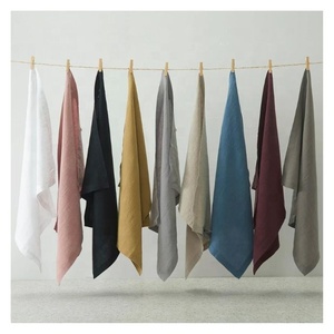 Serviette de cuisine multicolore absorbante à couche inférieure à volants 100% coton biologique serviette de cuisine en coton éponge de nettoyage certifiée GOTS - Product Image 2