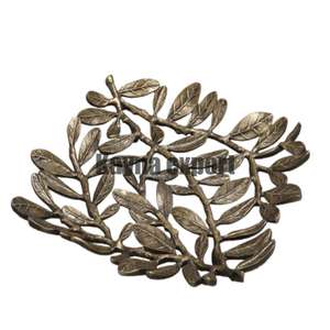 Artesano indio hecho a mano de alta calidad diseño de hoja de metal frutero - Product Image 3