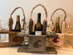 Boîte à vin en bois, boîte cadeau, boîte de rangement, porte-bière - Product Image 3