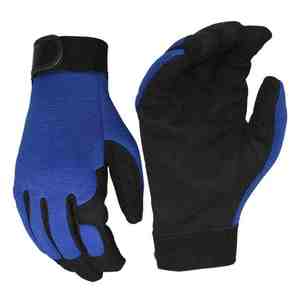 Gants de mécanicien en cuir synthétique lavable doublés en coton confortable et de haute qualité personnalisés en gros - Product Image 2