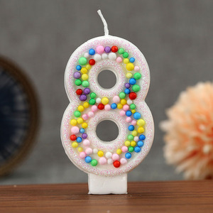 เทียนวันเกิดทำด้วยมือหลากสีสำหรับงานเลี้ยงเด็กการตกแต่งเค้กพาราฟินสำหรับงานปาร์ตี้ - Product Image 4