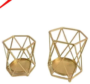 best selling metal stainless steel <b>golden</b> finished designer candle holder for hotel restaurant and <b>bar</b> - Product Image 4