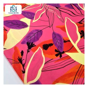 ชุดกระโปรงผ้าเรยอนออร์แกนิคสำหรับผู้หญิงผ้าโมดอลพิมพ์ลายดอกไม้ดิจิตอลออกแบบได้ตามต้องการ - Product Image 1