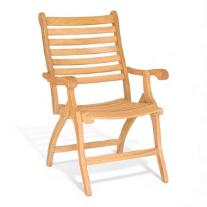 Sillón de Madera de Teca Maciza de Primera Calidad, Fácil de Montar, Ecológico, Duradero, Resistente a la Intemperie, Muebles de Jardín para Exteriores, Sillas de Terraza - Product Image 1