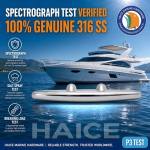 Bitta di Ormeggio in Acciaio Inox 316 Tipo CAMEL 200mm (8 Pollici) <span class=keywords><strong>per</strong></span> Yacht, Barche, Kayak, Moto d'Acqua, Pontili e Coperture - Product Image 3