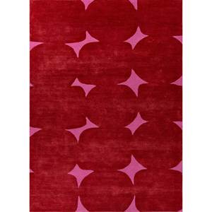 Tra-15051 Tappeti Annodati a Mano <span class=keywords><strong>in</strong></span> Lana e Viscosa Rosso e Arancione, Eleganti Tappeti Decorativi per Bambini - Product Image 1