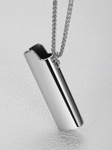 Joyería de moda Venta superior 316 Acero inoxidable Nombre personalizado Rectángulo Simple Oro Plata Metal barra Colgante Collar - Product Image 2