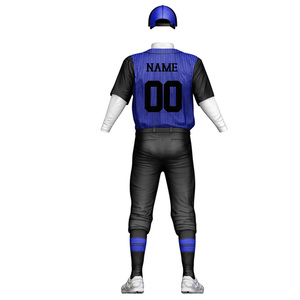 OEM Chemises de baseball à boutons complets Impression personnalisée Uniforme de baseball pour jeunes Maillot de baseball pour hommes brodé par sublimation - Product Image 2
