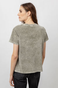 T-shirt décontracté à col rond en coton pour femmes, manches courtes, confortable, doux et respirant, mode estivale, simple et essentiel, quotidien. - Product Image 5