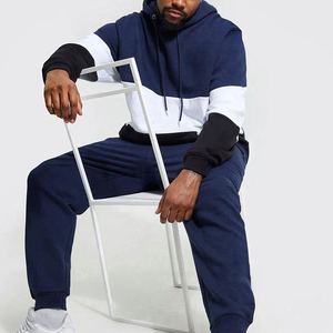 Ensemble Jogging Homme Grande Taille Personnalisable avec Logo – Sweat à Capuche et Pantalon de Survêtement Deux Pièces – Tenue de Sport Décontractée Été Hiver - Product Image 3