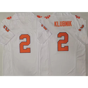 Maillots de football respirants cousus à l'unité, édition limitée, Clemson College, hommes, 2 Cade Klubnik, 16 Trevor Lawrence, États-Unis, Amérique - Product Image 2