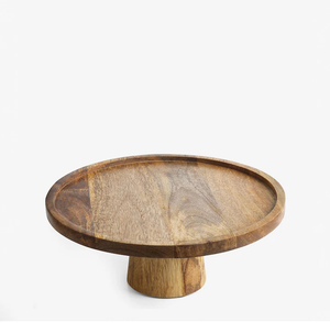 Soporte de pastel de madera Juego de exhibición de mesa de postre Soporte de pastel de madera Forma redonda Soporte de pastel de madera personalizado - Product Image 2