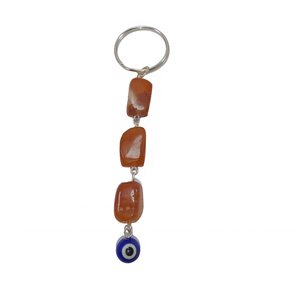 Llavero de Cristal para Mujer, Llavero de Cornalina Roja, de Piedra Natural, para el Mal de Ojo, Regalos Al por Mayor - Product Image 1
