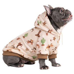 Sudadera con Capucha para Perro con Estampado Western, Tema Rodeo, de Forro Polar Suave, Cálida y Acogedora para Invierno - Product Image 3