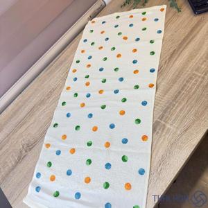 Custom Logo Hotel Cotton <b>Towel</b> 33x76cm 239gms Lightweight Quick Dry Absorbent Rectangle Woven Fabric For Gifts and Home Use - Product Image 1