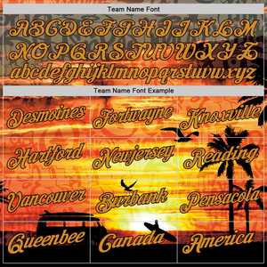 เสื้อเจอร์ซีย์เบสบอลแห้งเร็วระบายอากาศได้ดีเสื้อกีฬาเบสบอลลายขีดเขียนชายหาดสีทองและสีน้ำตาล3D - Product Image 4