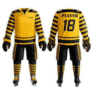 Uniforme de hockey sobre hielo personalizado para hombre, conjunto de camiseta y pantalones cortos, uniforme de hockey sobre hielo de primera calidad - Product Image 1