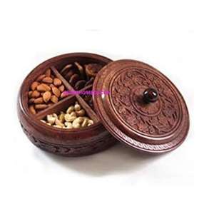 Assiettes à vaisselle en bois en résine antique bols pour occasions spéciales-accessoires de table pour couverts dans un emballage en carton - Product Image 1