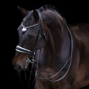 Licou en poulain en cuir-Noir confortable et durable Style cheval et bride en cuir - Product Image 2
