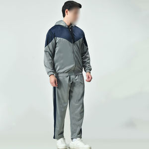 Entrenamiento de alta calidad Jogging Ropa deportiva Hombres Top Chándales de tela Transpirable Regular Fit Conjuntos de chándal de poliéster de longitud completa - Product Image 2