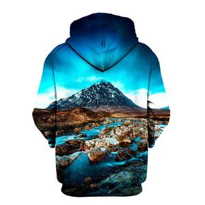 Venta al por mayor de fábrica, sudaderas con capucha de estilo callejero de algodón liso de gran tamaño para hombre, jersey de hombro caído personalizado para invierno - Product Image 2