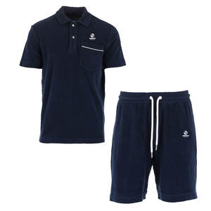 ชุดวอร์มผ้าฝ้าย100% 2ชิ้นสำหรับผู้ชายชุดวอร์มระบายอากาศได้ดีสำหรับฤดูร้อน - Product Image 1